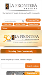 Mobile Screenshot of lafronteracenter.org
