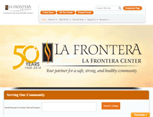 Tablet Screenshot of lafronteracenter.org